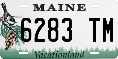 ME license plate 6283TM