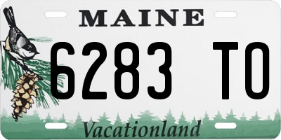 ME license plate 6283TO
