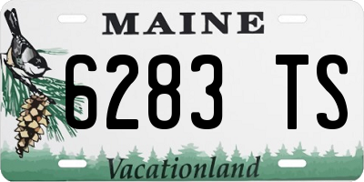 ME license plate 6283TS