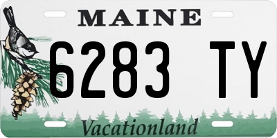 ME license plate 6283TY
