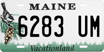 ME license plate 6283UM
