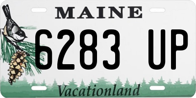 ME license plate 6283UP