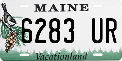 ME license plate 6283UR