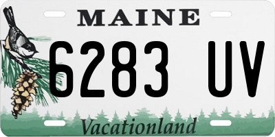 ME license plate 6283UV