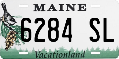 ME license plate 6284SL