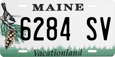 ME license plate 6284SV