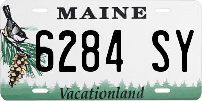ME license plate 6284SY