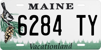 ME license plate 6284TY