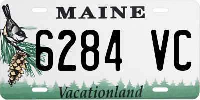 ME license plate 6284VC