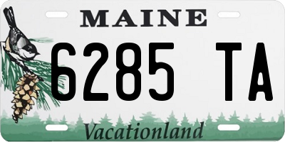 ME license plate 6285TA
