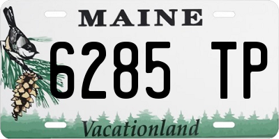 ME license plate 6285TP