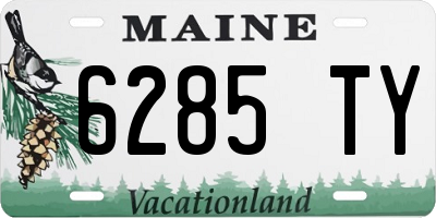 ME license plate 6285TY