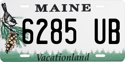 ME license plate 6285UB