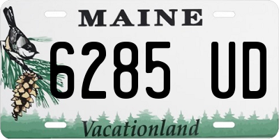 ME license plate 6285UD