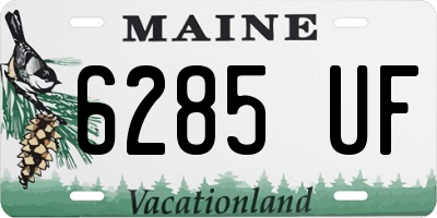 ME license plate 6285UF