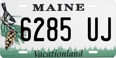 ME license plate 6285UJ