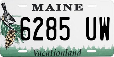 ME license plate 6285UW