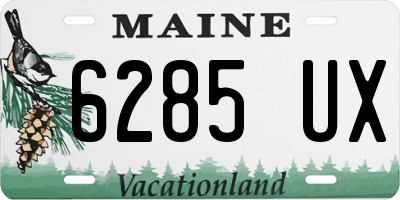 ME license plate 6285UX