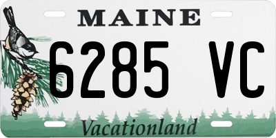 ME license plate 6285VC
