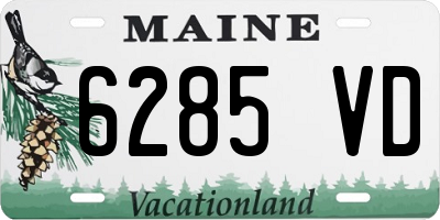 ME license plate 6285VD