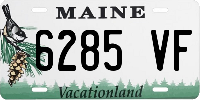 ME license plate 6285VF