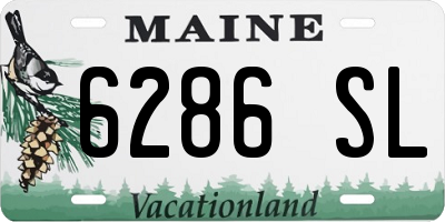 ME license plate 6286SL