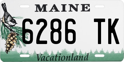 ME license plate 6286TK