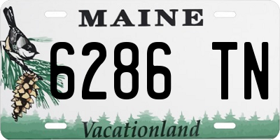 ME license plate 6286TN