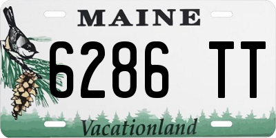 ME license plate 6286TT
