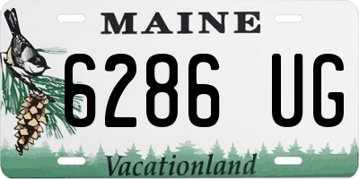 ME license plate 6286UG