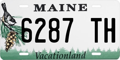 ME license plate 6287TH