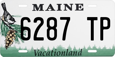 ME license plate 6287TP