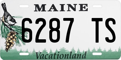 ME license plate 6287TS