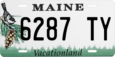 ME license plate 6287TY