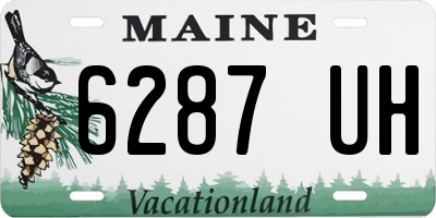 ME license plate 6287UH