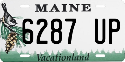 ME license plate 6287UP