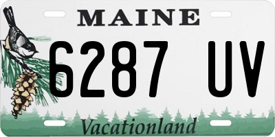 ME license plate 6287UV