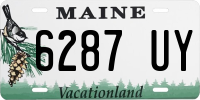 ME license plate 6287UY