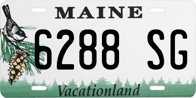 ME license plate 6288SG