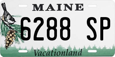 ME license plate 6288SP