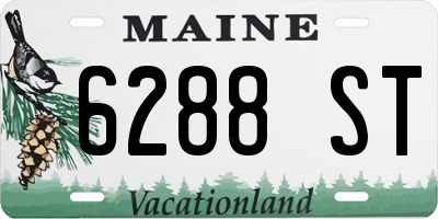 ME license plate 6288ST