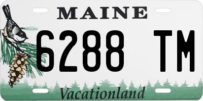 ME license plate 6288TM