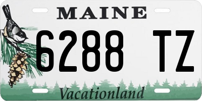 ME license plate 6288TZ
