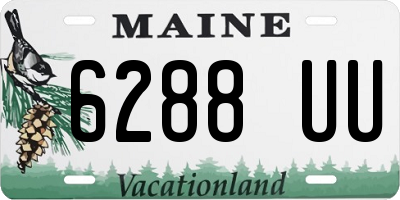 ME license plate 6288UU