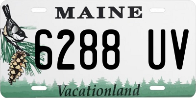 ME license plate 6288UV