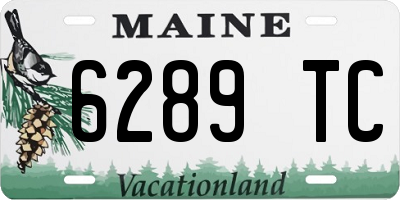 ME license plate 6289TC