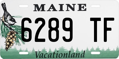 ME license plate 6289TF