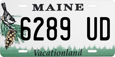 ME license plate 6289UD