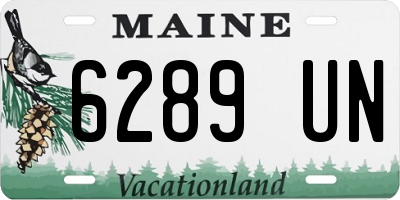 ME license plate 6289UN