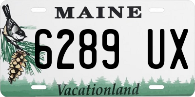 ME license plate 6289UX